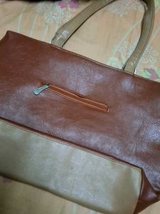 Stylish Brown Tote Handbag