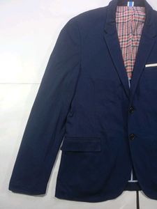 Zara Men's Navy Blue Blazer