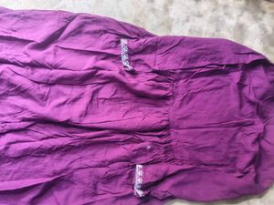 Purple Embroidered Kurta