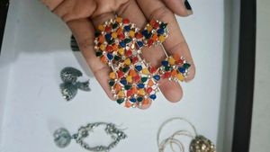 assorted jewellery earrings jar