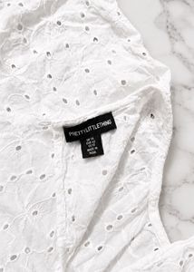 Chic White Eyelet Top