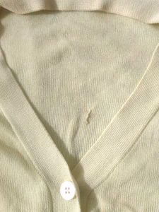 Butter Yellow Ribbed Fitted Top