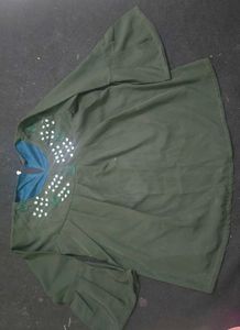 Stylish Olive Green Kurta
