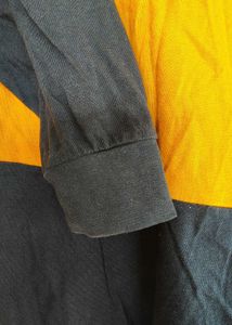 Men's Navy &amp; Mustard Striped Long Sleeve T-Shirt