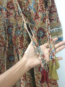 Kalamkari handblock Printed Cotton Maxi
