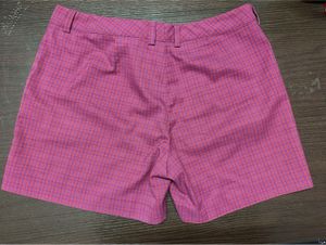 United Colours of Benetton Plaid Pink Shorts