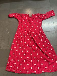 Vibrant Pink Bandhani Print Kurta