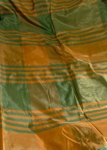 Elegant Checkered Silk Saree