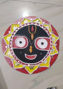Handmade Jagannath Face Wall Decor