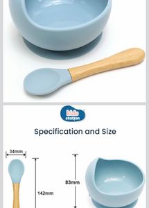baby feeding spoon and bowl set