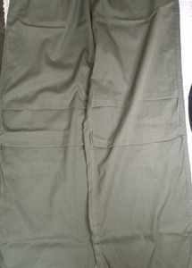 Olive Green Wide Leg Pants