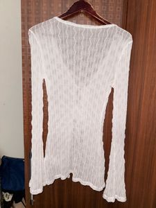 White Front-Tie Top 🤍