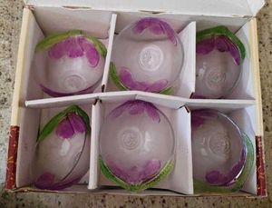 Set of 6 Glass Dessert Bowls