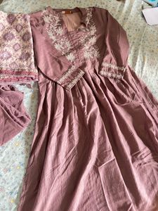 lavender beautiful kurta set