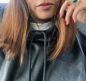 Adidas Original Leather Cropped hoodie