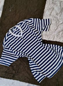 Y2k Striped Casual Top Shirt