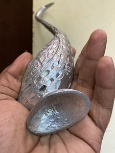 Decorative Silver Bird Showpiece(aluminium)