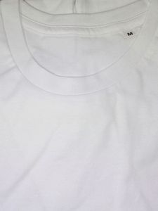 Men's Premium Solid Cotton White T-shirt