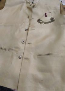 Men's Beige Nehru Jacket