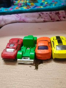 Set of 4 hot wheels Toy Cars