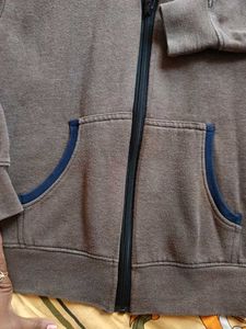 Brown Zip-Up Hoodie