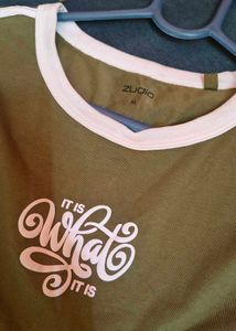 Olive Green Ringer T-Shirt