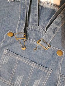 Blue Denim Pinafore Dress