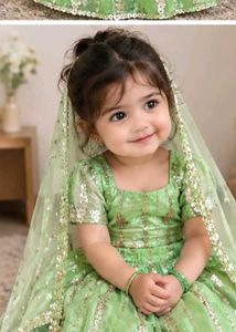 Sparkling Green Lehenga Choli Set
