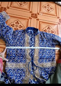 Stunning Blue Embroidered Kurta Set