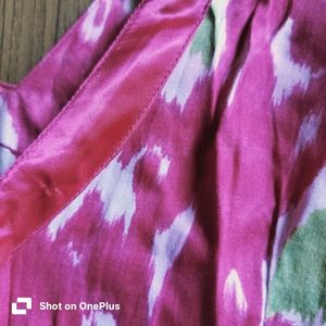 Designer Pink Printed Kurta