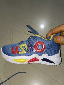 Cute Blue &amp; Yellow Baby Shoes