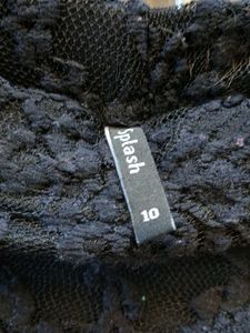 Elegant Black Lace Midi Skirt