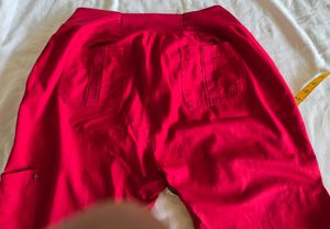 Vibrant Red Skinny Fit Pants