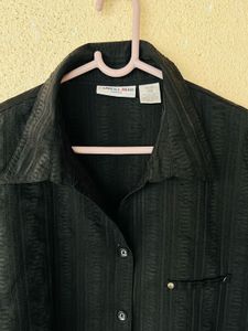 Chic Black Button-Down Shirt