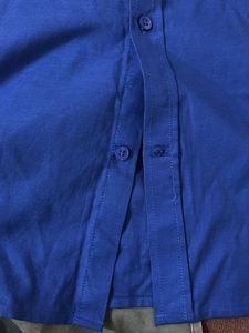 Men's Blue Button-Down Shirt