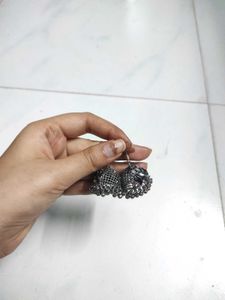 Combo Oxidized Silver Mirror Work Jewelry Set