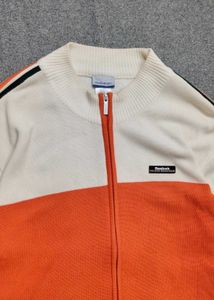 Reebok Colorblock Zip-Up Sweater