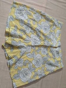 Yellow Floral Printed Kurti