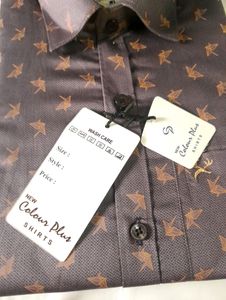 Men's Printed Casual Purple Shirt Cotton Formal XL