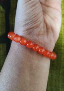 Orange Beaded Bracelet