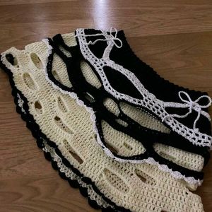 Boho Crochet Mini Skirt