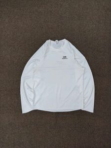 Men's Long Sleeve White T-Shirt