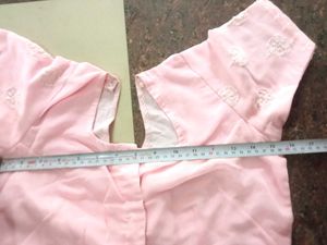 Two Blouses: Pink Embroidered &amp; Black