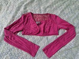 Hot Pink Embellished Bolero