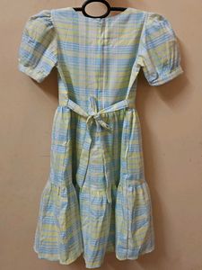 New Cute Blue &amp; Yellow Plaid Dress