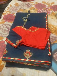 Party Wear Heavy Silk Saree Wth Blouse for  Women
