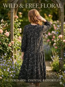 Wild &amp; Free Floral Tiered Midi Dress