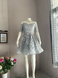 FIXED RATE  Lace Off-Shoulder Party Dress