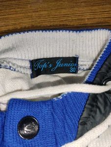 Boys Winter Sweater | Blue &amp; White | Full Sleeves