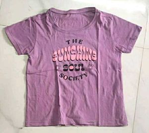 Purple Sunshine Soul Society Crop tshirt